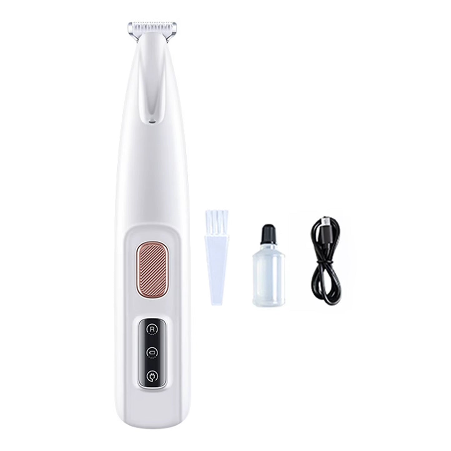 Dog Paw Trimmer with LED Light Fully Waterproof Portable Pet Hair Trimmer with Display Dog Clippers Grooming 18Mm Widen Blade