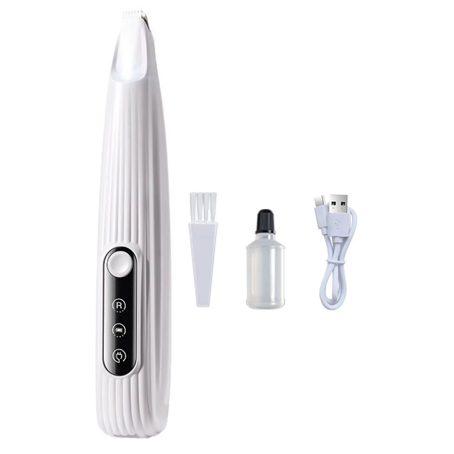 Dog Paw Trimmer with LED Light Fully Waterproof Portable Pet Hair Trimmer with Display Dog Clippers Grooming 18Mm Widen Blade